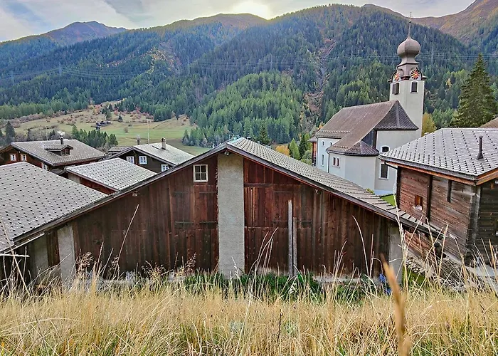 Stadel Alpenstern Mit Wellnessbereich Dağ evi Goms